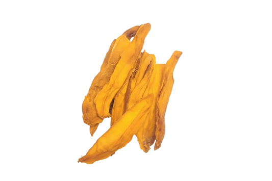 Torkad mango utan bakgrund